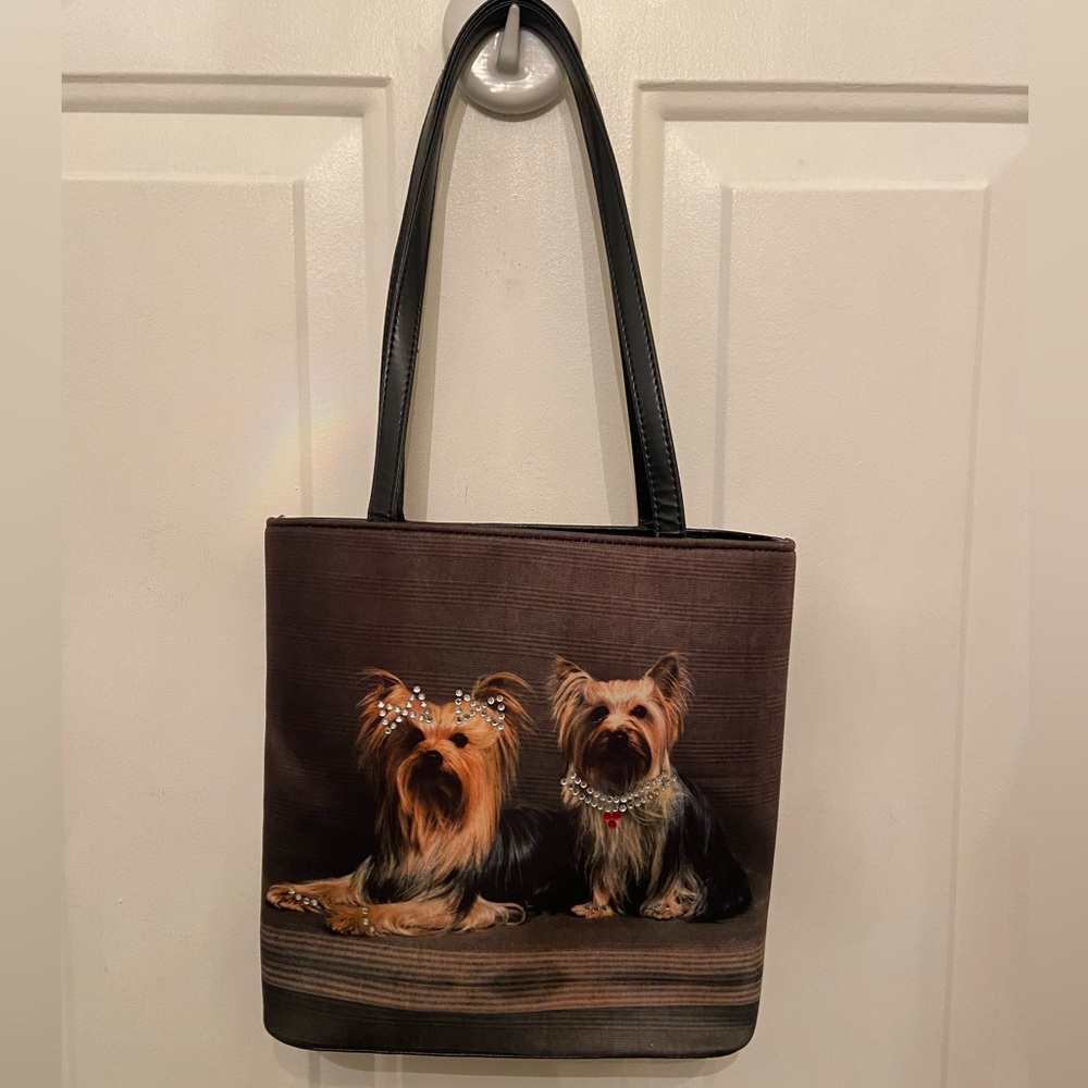 Vintage Yorkie Tote Bag👑
